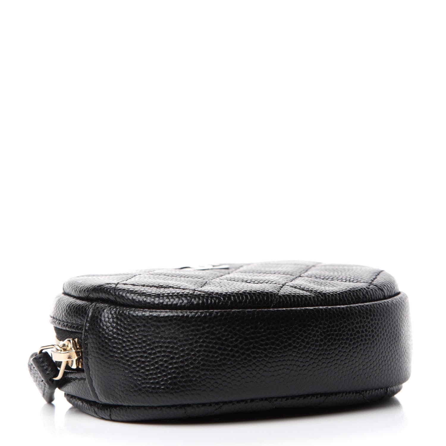 Chanel Caviar Quilted Zip Around Classic Coin Purse Black 4 of 7