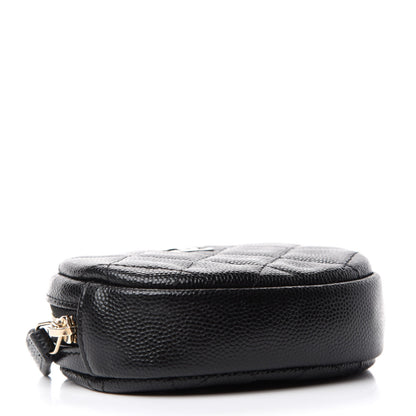 Chanel Caviar Quilted Zip Around Classic Coin Purse Black 4 of 7