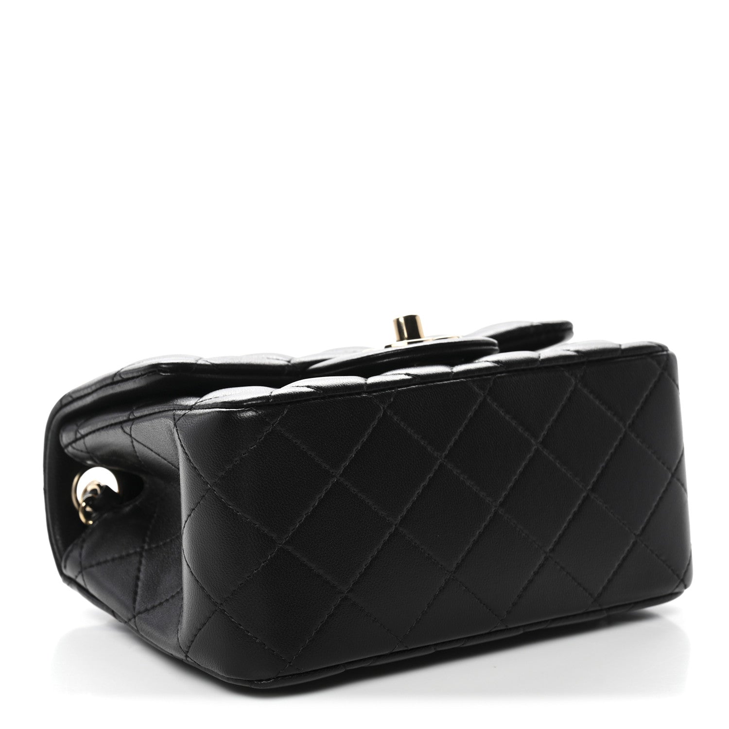 Chanel Lambskin Quilted Mini Square Flap Black 4 of 11