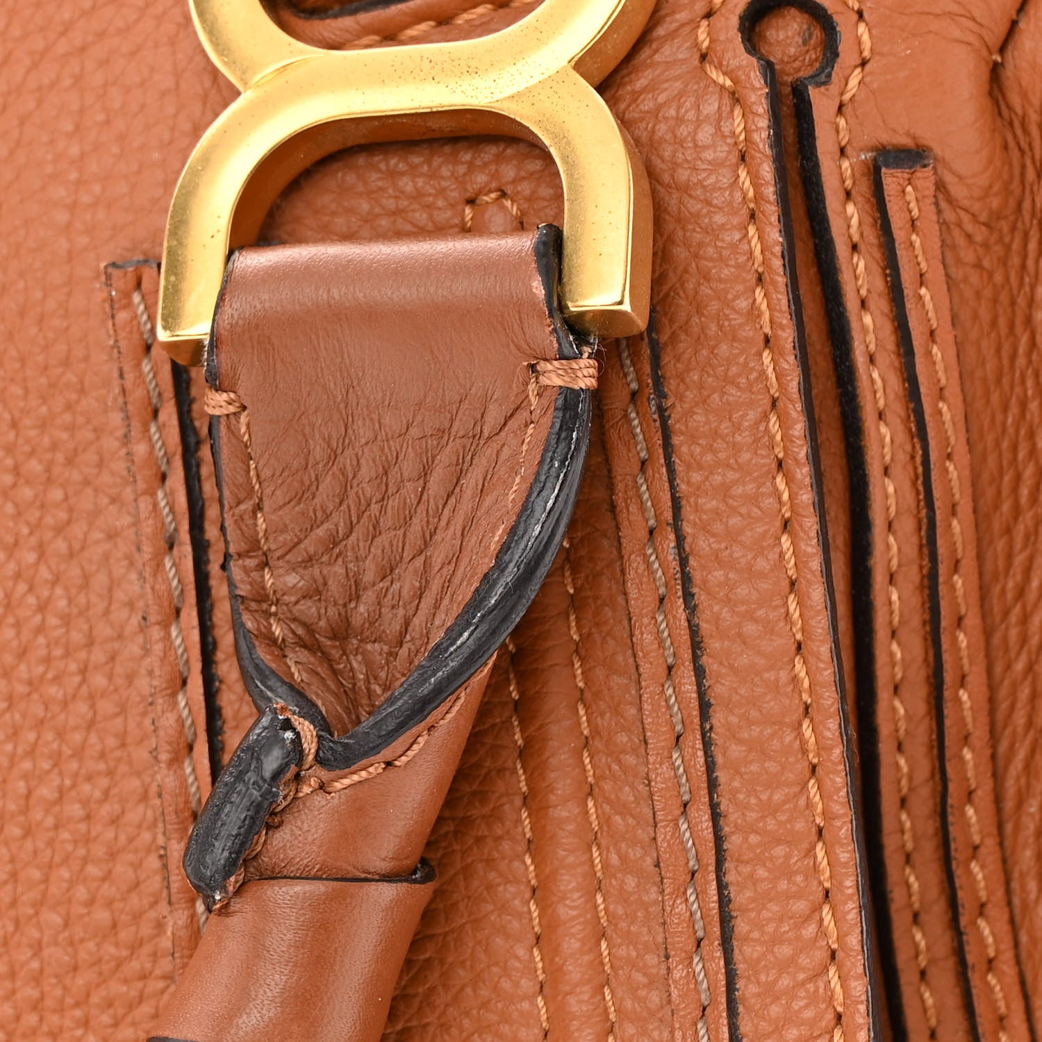 Chloe Calfskin Large Marcie Satchel Tan 16 of 18