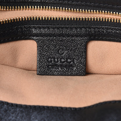 Gucci Sakai Calfskin Horsebit 1955 Cinch Top Messenger Bag Black 6 of 10