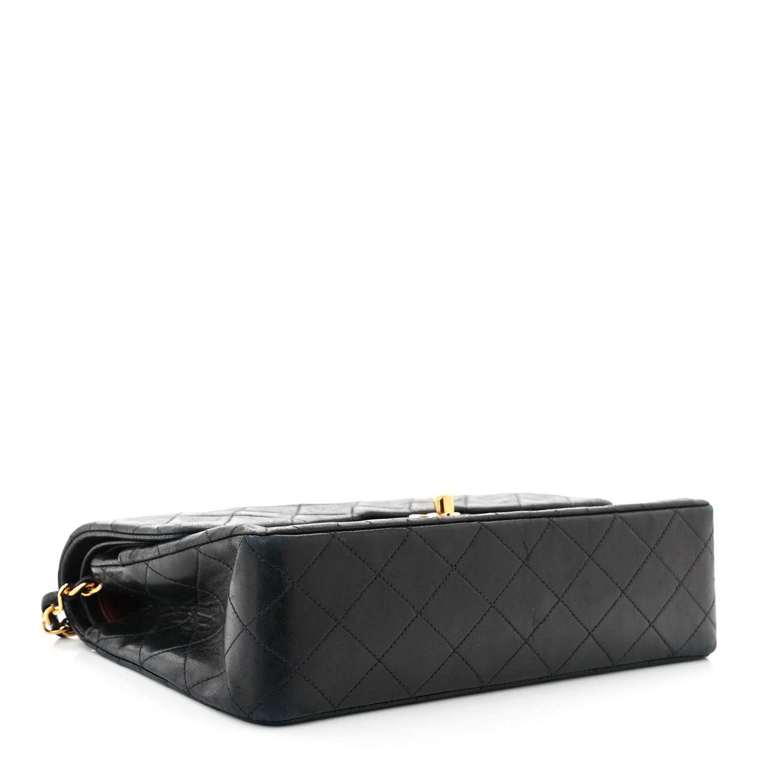 Chanel Lambskin Quilted Medium Double Flap Black 4 of 13