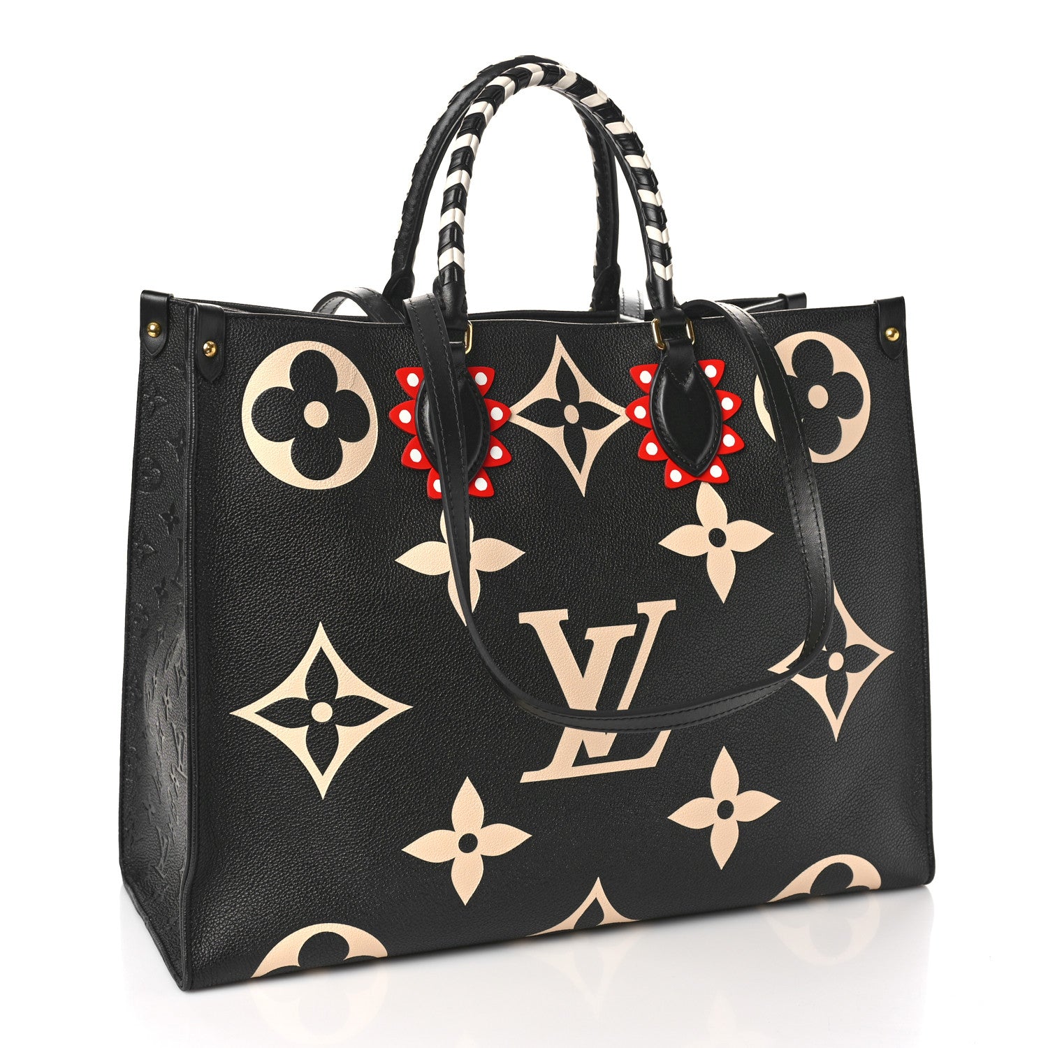 Louis Vuitton Empreinte Monogram Giant Crafty Onthego GM Black Creme 3 of 9