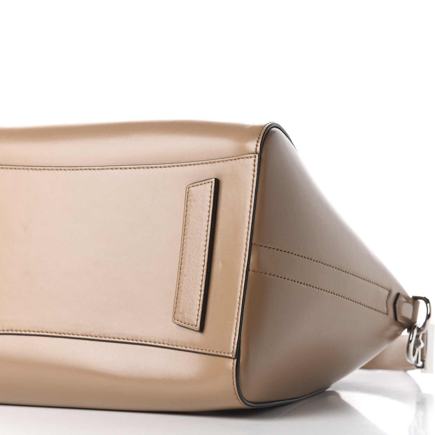 Shiny Lord Calfskin Medium Antigona Dark Beige