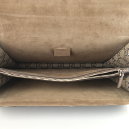 Gucci GG Supreme Monogram Lightning Embroidered Medium Dionysus Shoulder Bag Beige 5 of 11