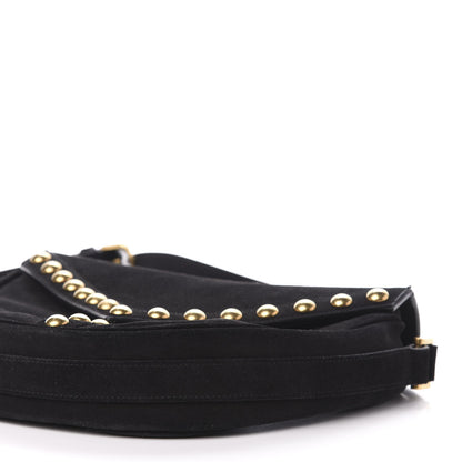 Saint Laurent Suede Y Studs Crossbody Bag Black 11 of 13