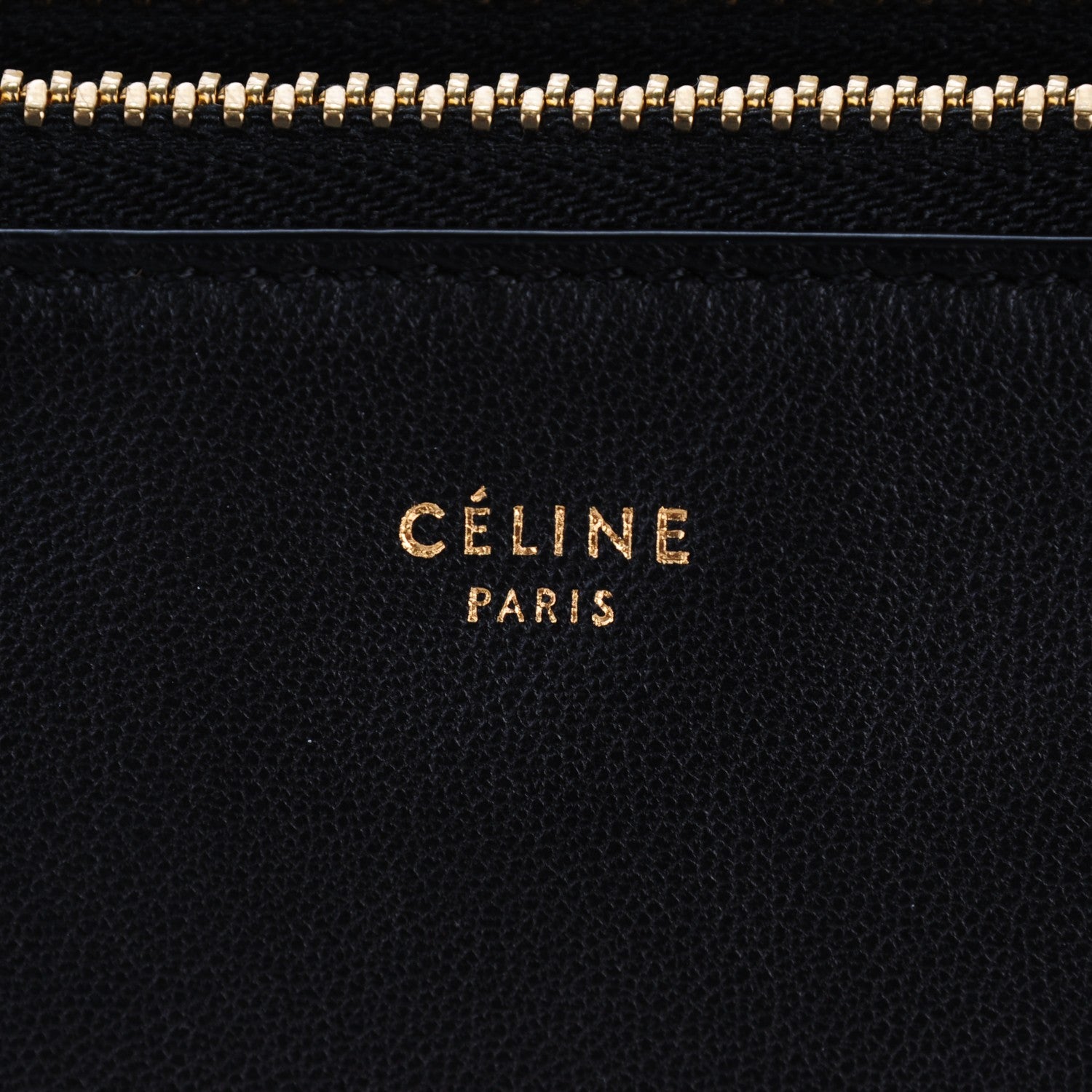 Celine Lambskin Large Trio Crossbody Bag Black 8 of 8