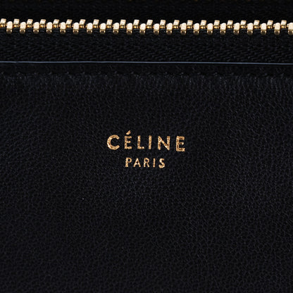 Celine Lambskin Large Trio Crossbody Bag Black 8 of 8
