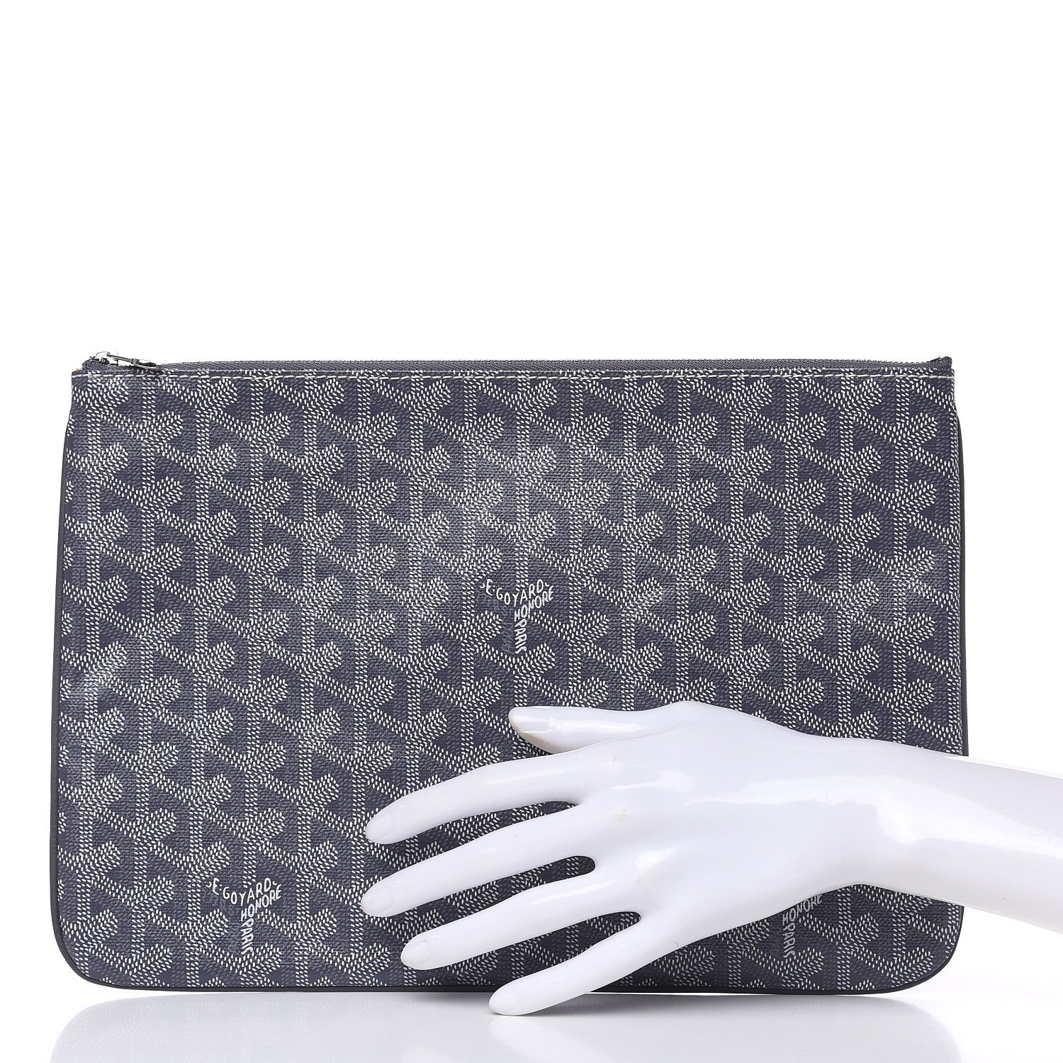 Goyard Goyardine Senat Pochette MM Grey 2 of 6