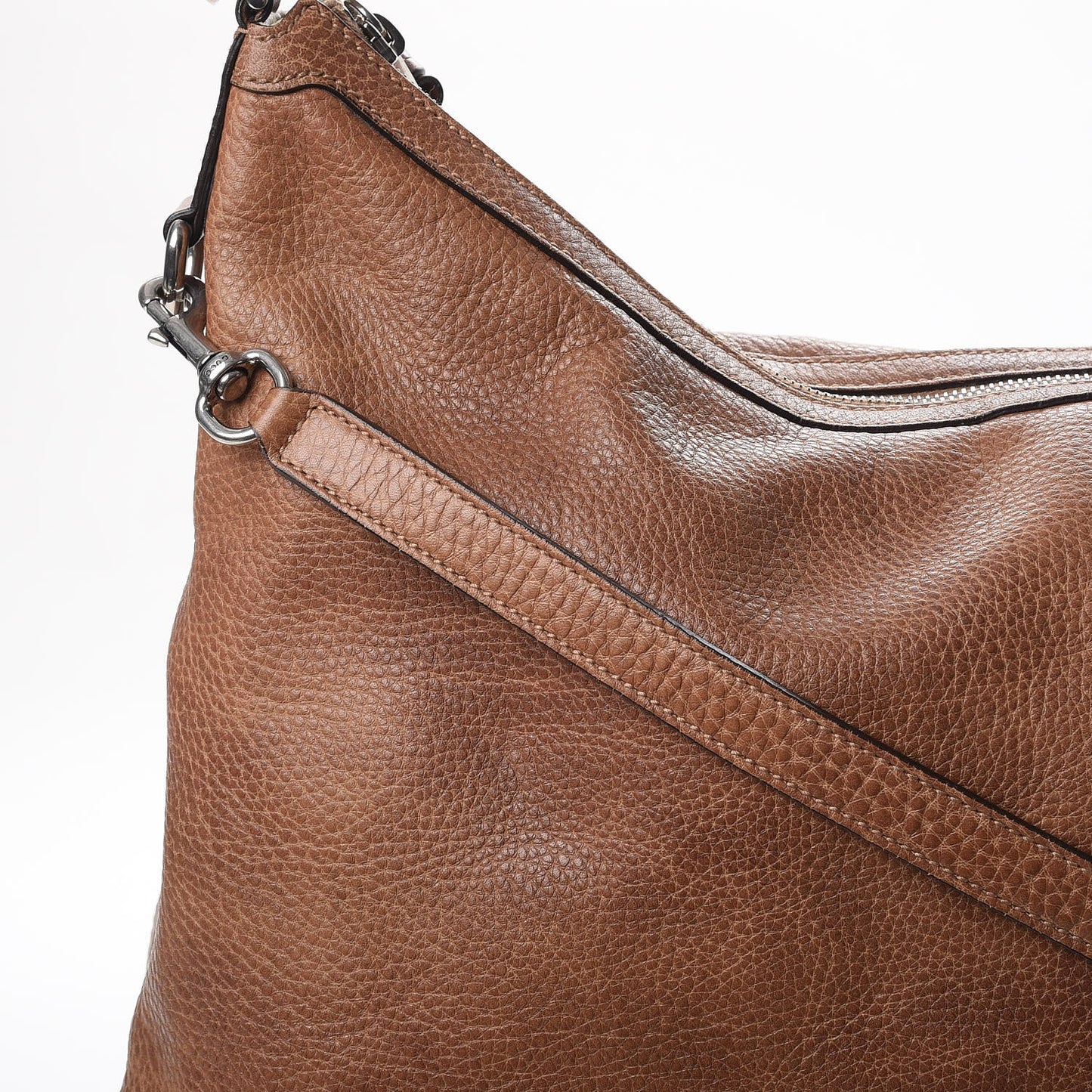Grained Calfskin Medium Miss GG Hobo Light Cuir