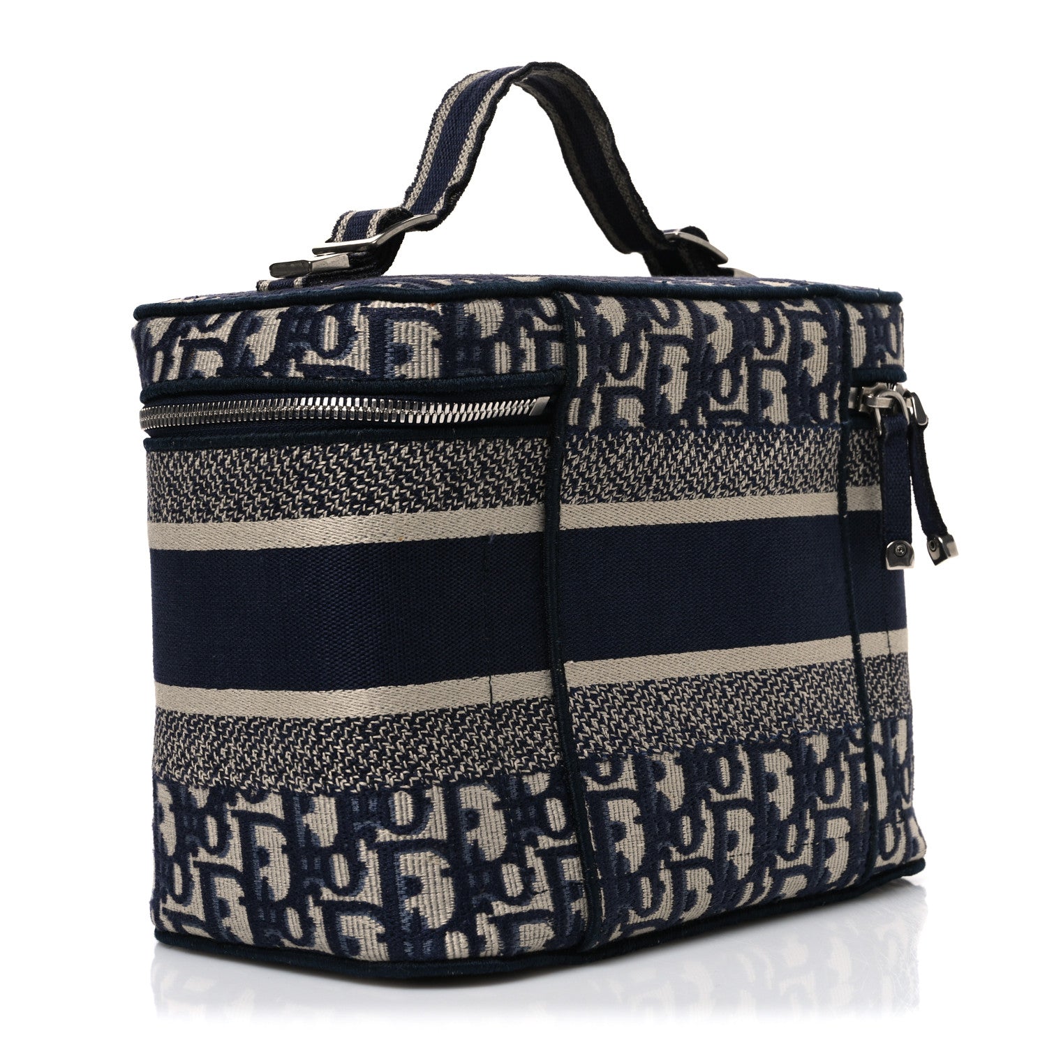 Christian Dior Oblique Diortravel Vanity Case Blue Blue 3 of 8