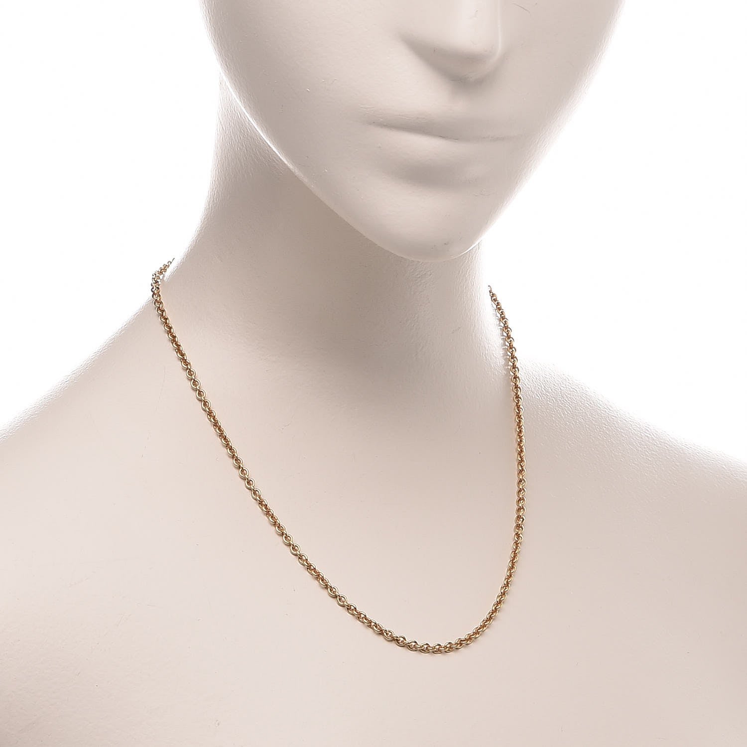 Tiffany 18K Yellow Gold Schlumberger Round Link Chain 2 of 6