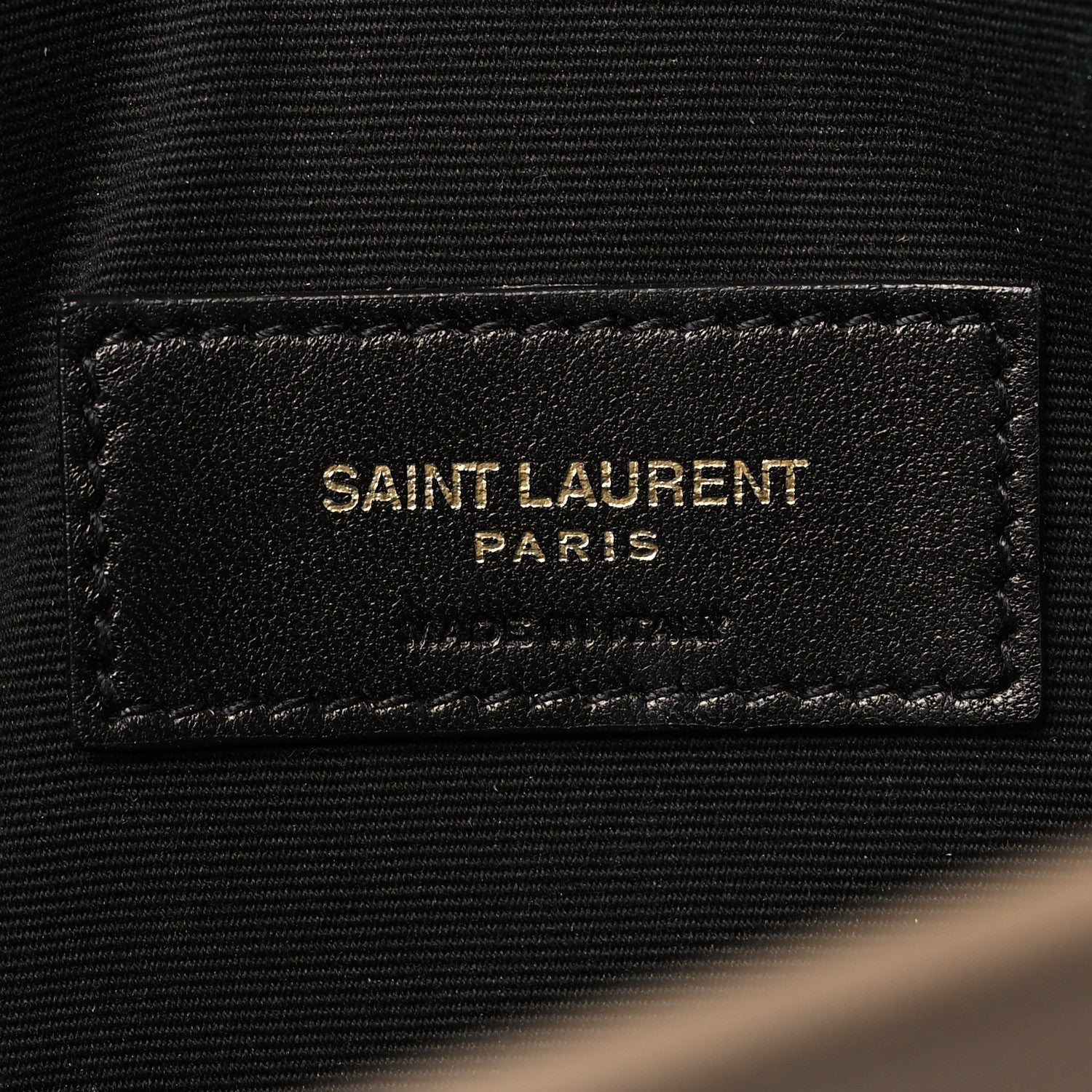 Saint Laurent Grain De Poudre Uptown Pouch Dark Beige 6 of 10