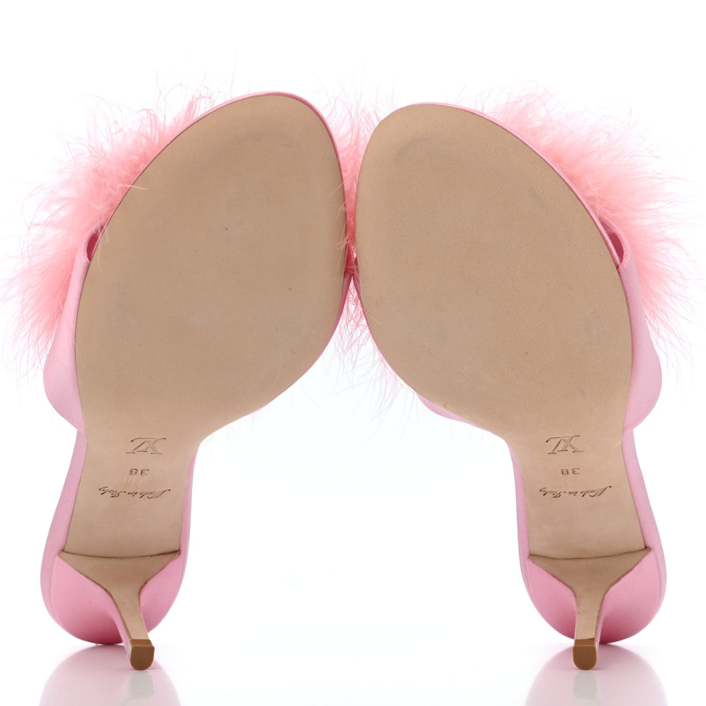 Fur Crystal LV Marilyn Mule 38 Rose