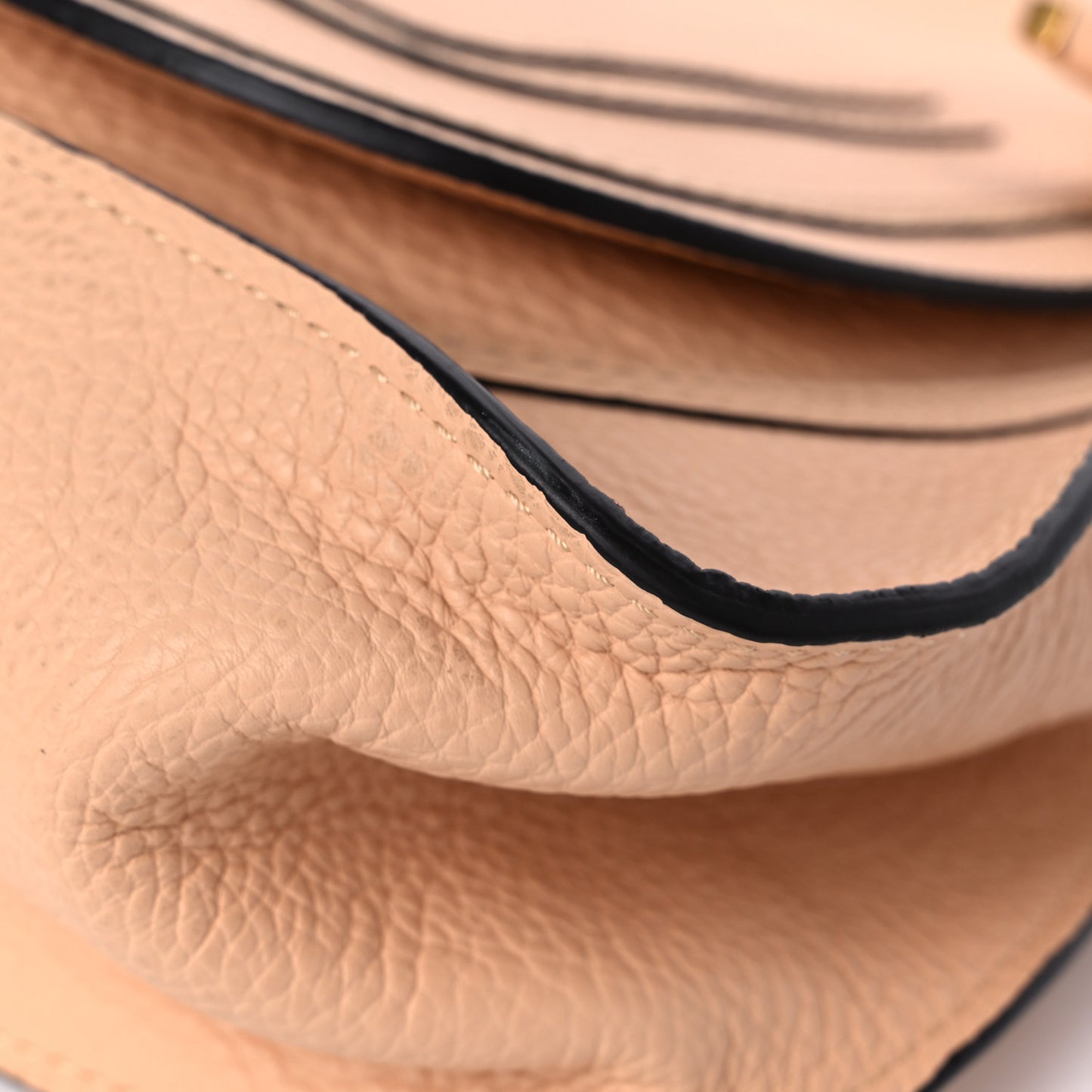 Calfskin Braided Medium Marcie Double Carry Milky Brown