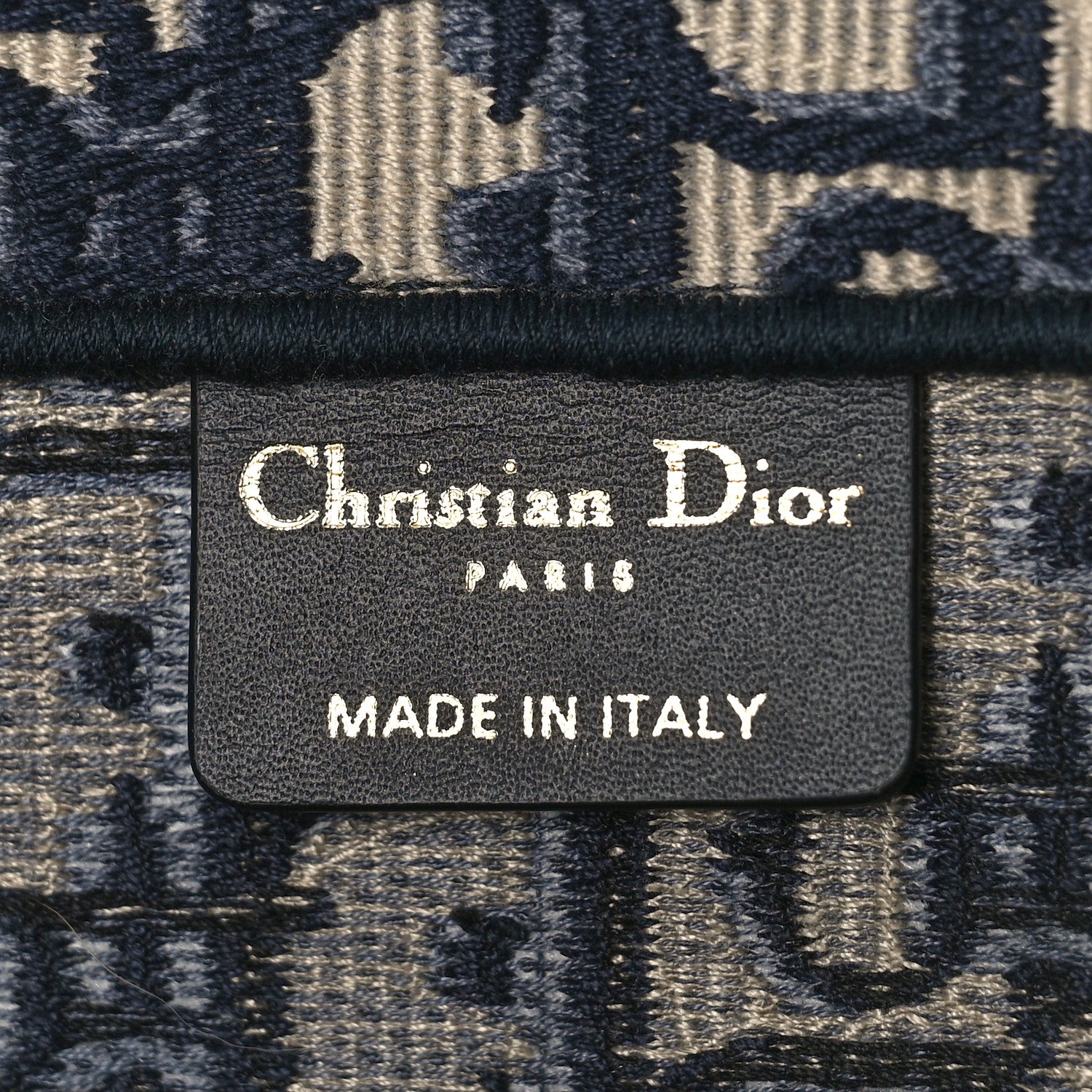 Christian Dior Oblique Large Book Tote Blue Multicolor 6 of 8
