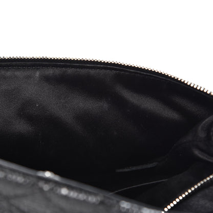 Chanel Iridescent Vinyl Quilted Clutch With Chain Black 9 of 13