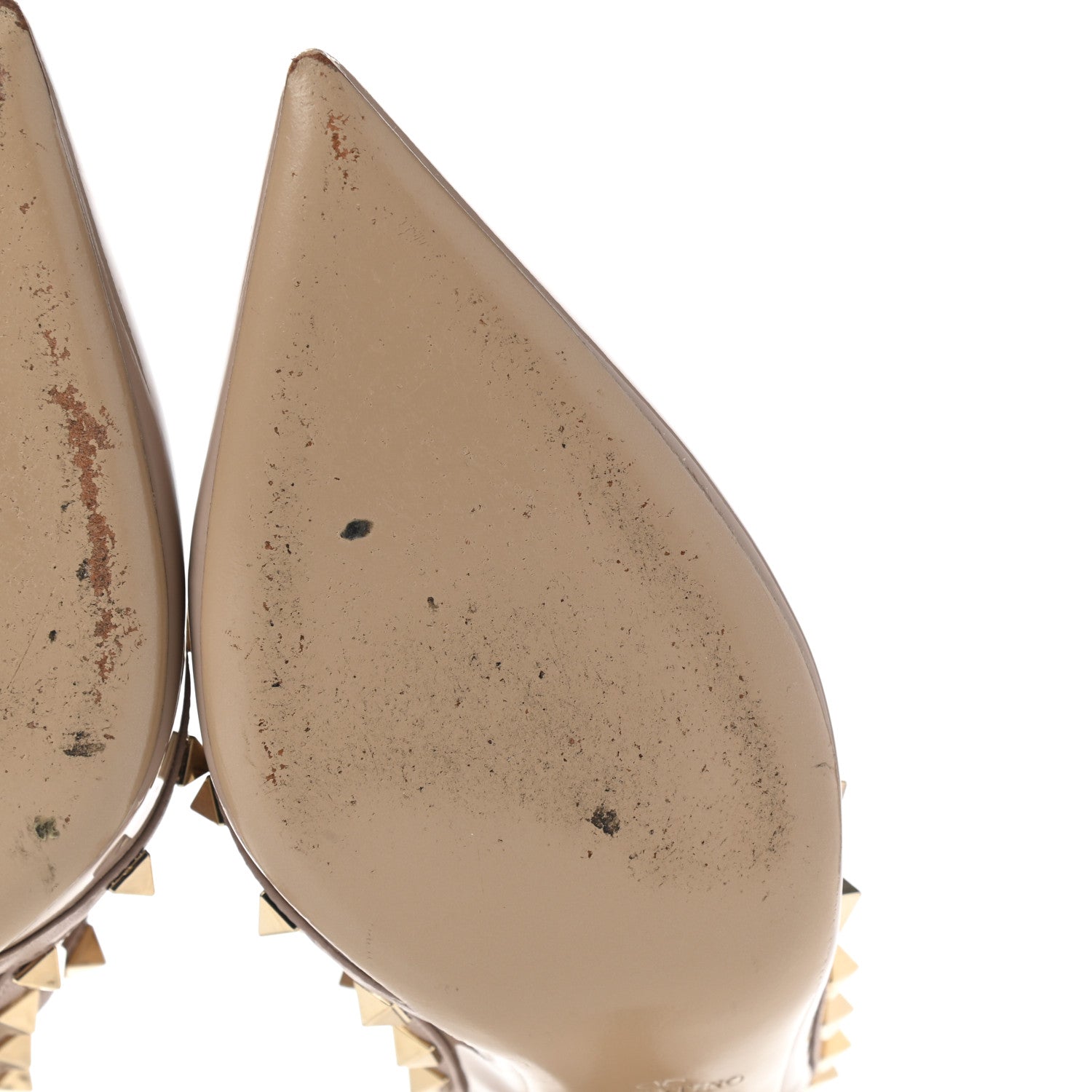 Valentino Garavani Patent Nappa Rockstud Ankle Strap 100mm Pumps 39.5 Poudre 9 of 9