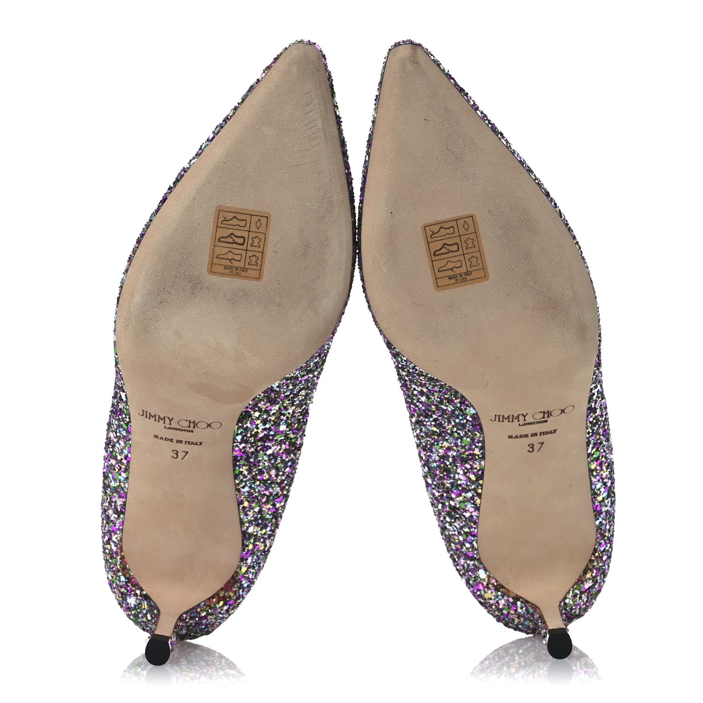 Coarse Glitter Fabric Romy 60 Pumps 37 Confetti