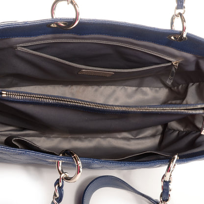 Chanel Caviar XL Grand Shopping Tote GST Navy Blue 5 of 7