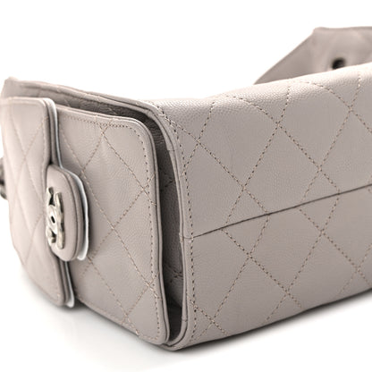 Chanel Caviar Quilted Mini Chanel 25 Handbag Dark Grey 9 of 10