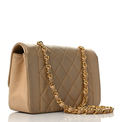 Chanel Lambskin Quilted Small Single Flap Beige 3 of 10