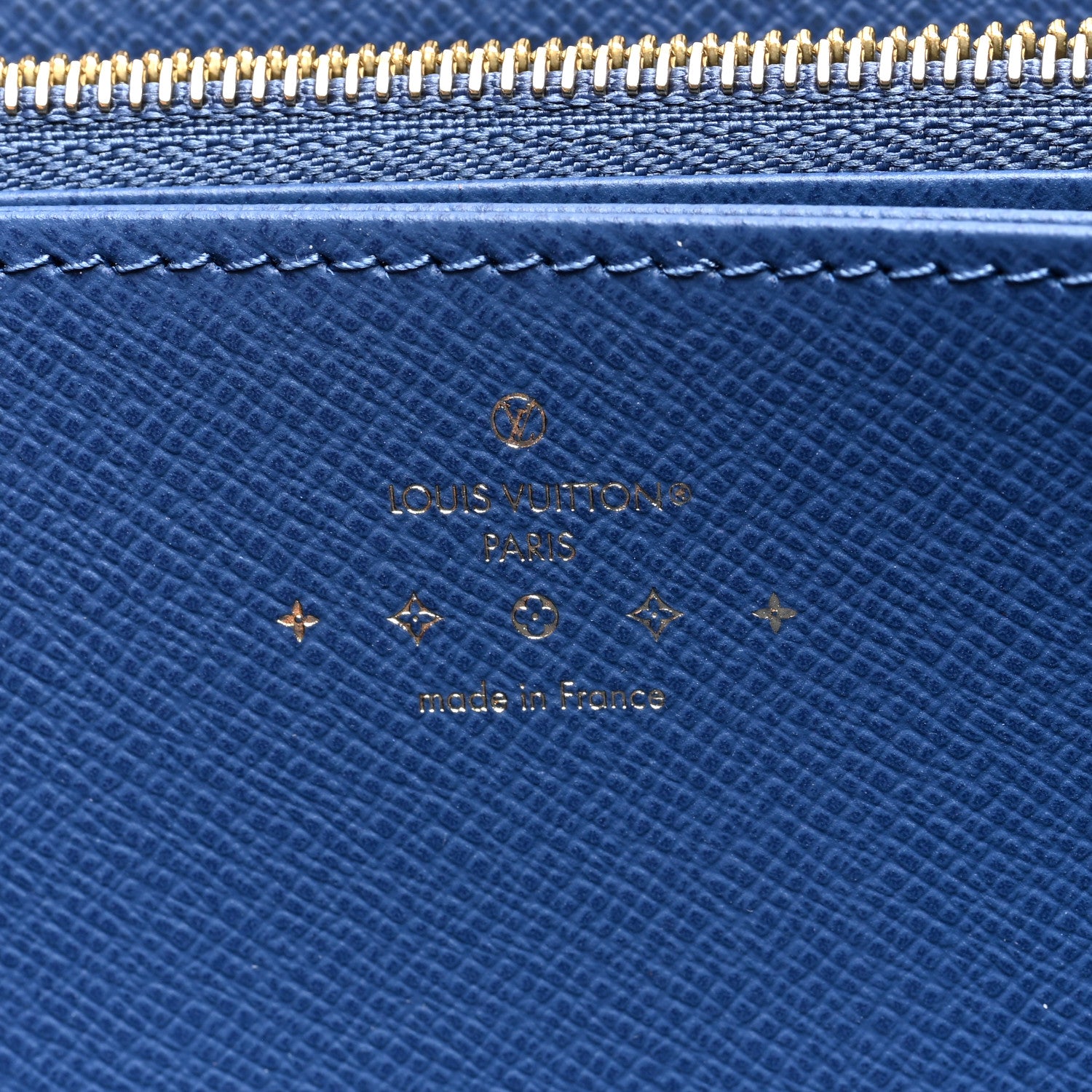 Louis Vuitton Monogram Denim Zippy Wallet NM Blue 6 of 6