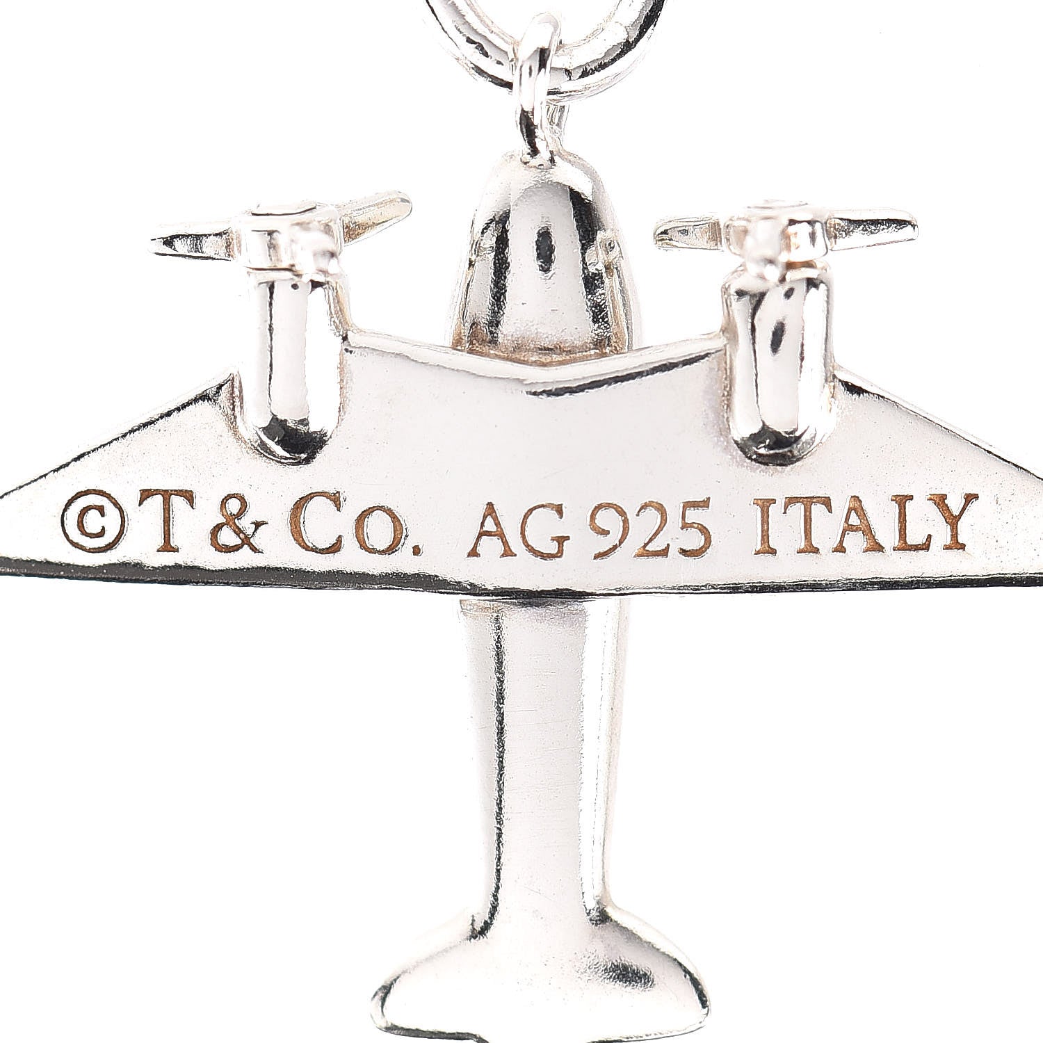 Tiffany Sterling Silver Airplane Charm 3 of 3
