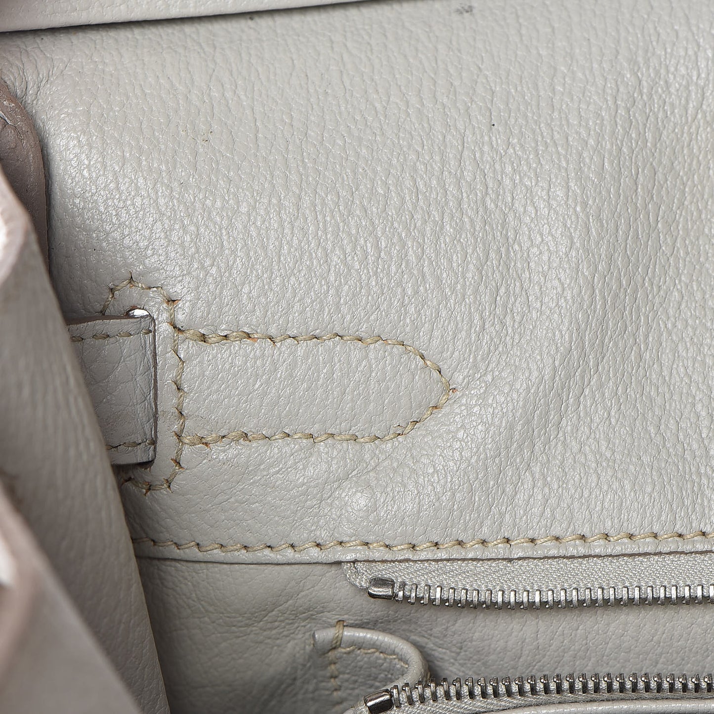 Taurillon Clemence Lizard Club Birkin 30 Gris Perle White Mykonos