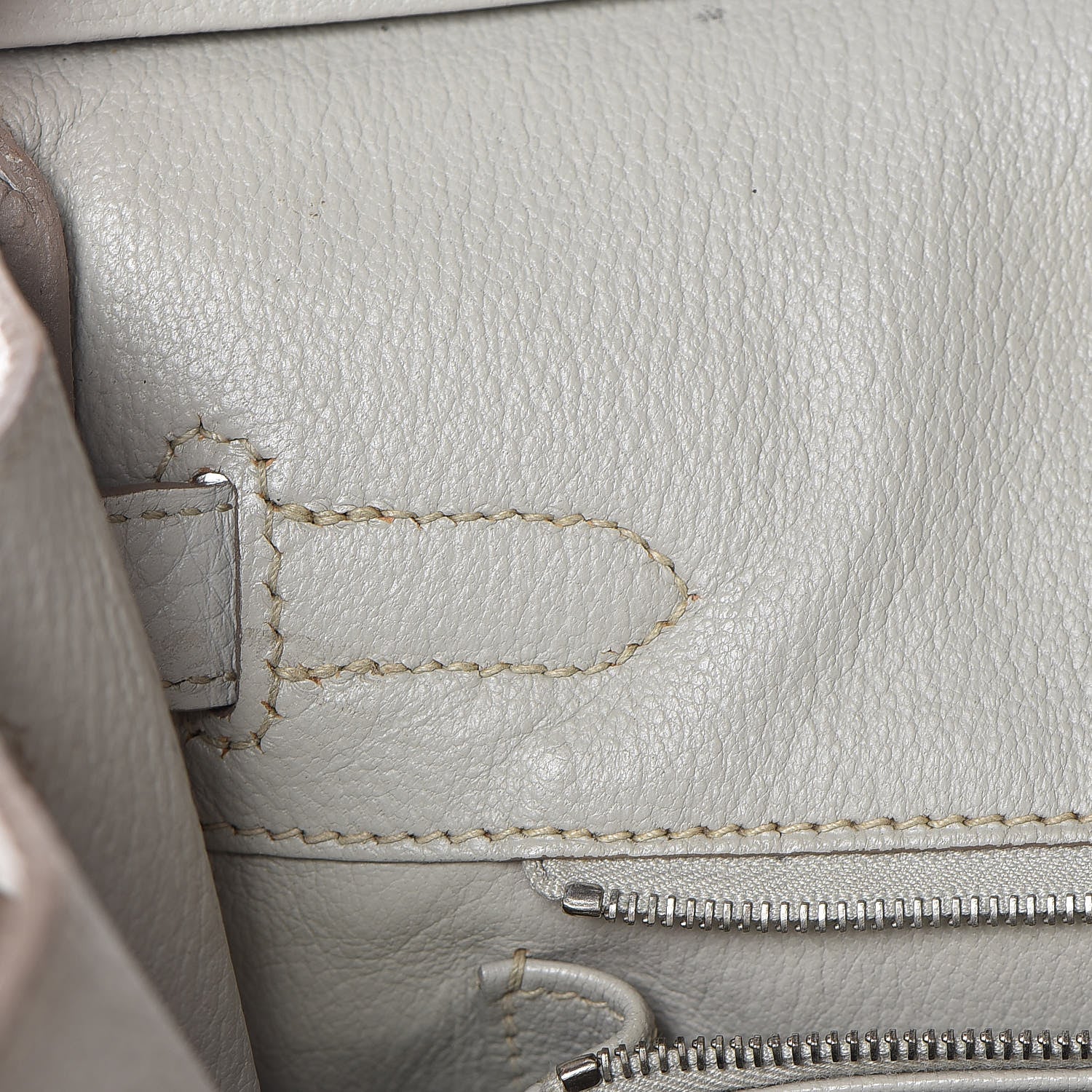 Hermes Taurillon Clemence Lizard Club Birkin 30 Gris Perle White Mykonos 18 of 38