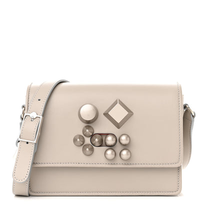 Christian Louboutin Calfskin Studded Carasky Crossbody Bag Powder 1 of 11