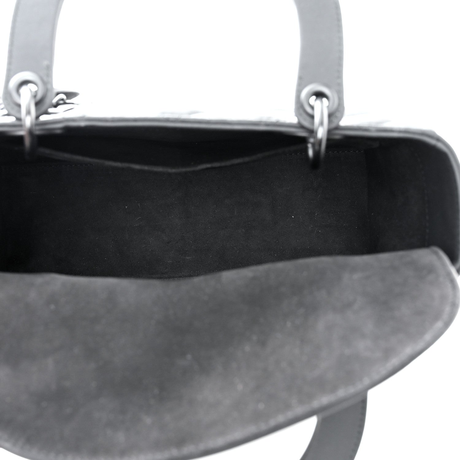 Christian Dior Ultra Matte Calfskin Cannage Medium Lady Dior Black 5 of 11