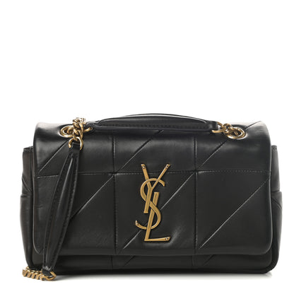 Saint Laurent Lambskin Patchwork Monogram Small Jamie Black 1 of 13