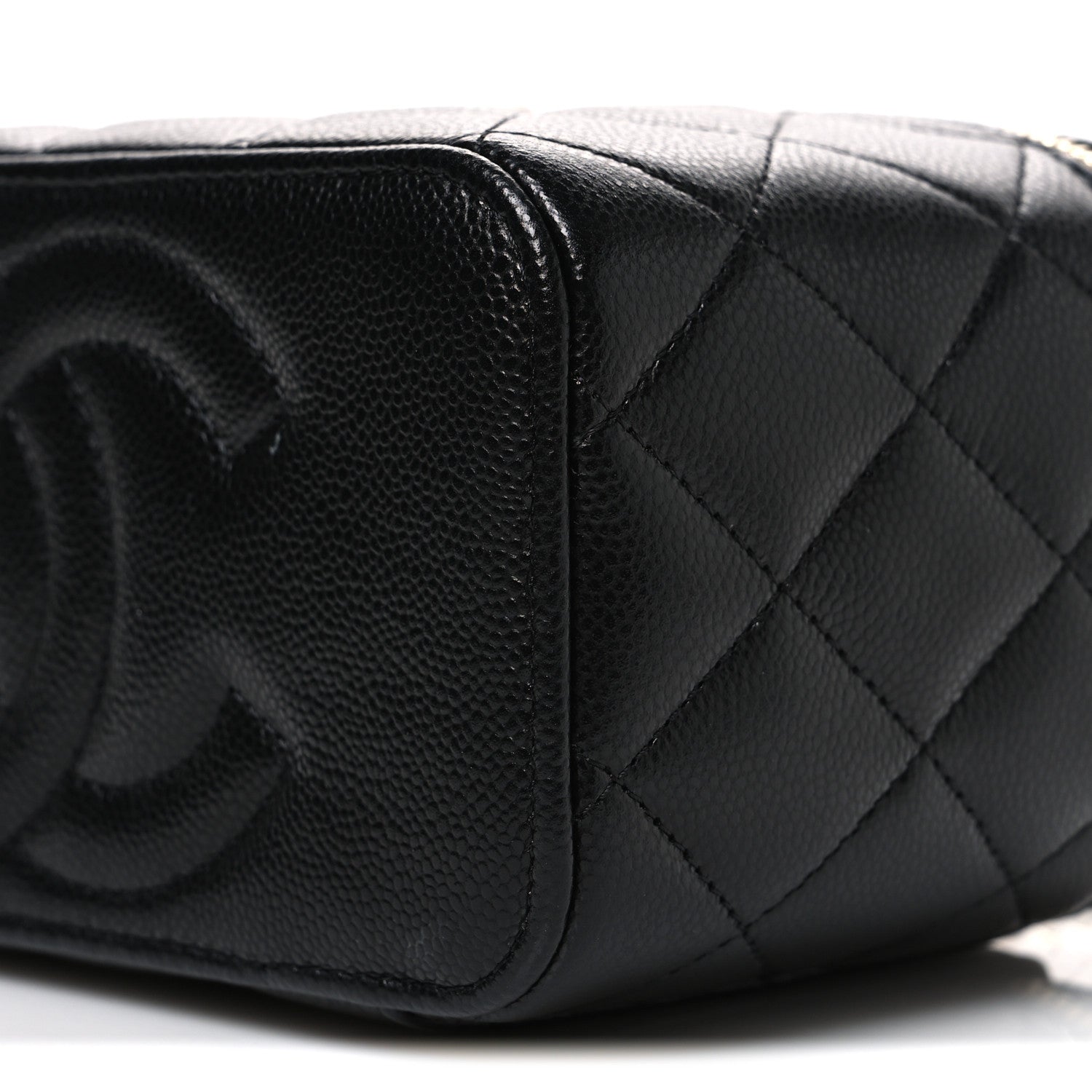 Chanel Caviar Quilted Small Vanity Case With Chain Black 10 of 11