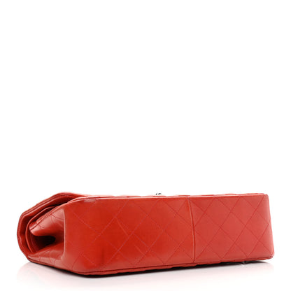 Chanel Lambskin Quilted Jumbo Double Flap Orange 4 of 12