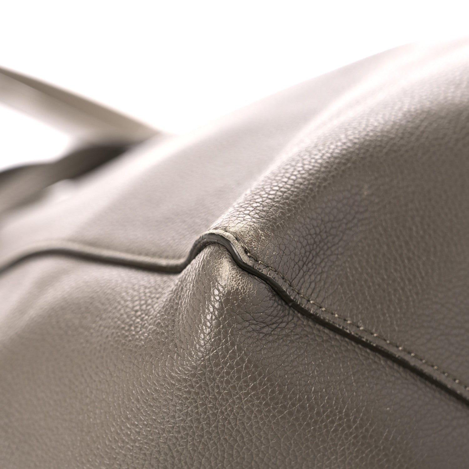 Celine Soft Grained Calfskin Small Belt Cabas Phantom Taupe 8 of 27