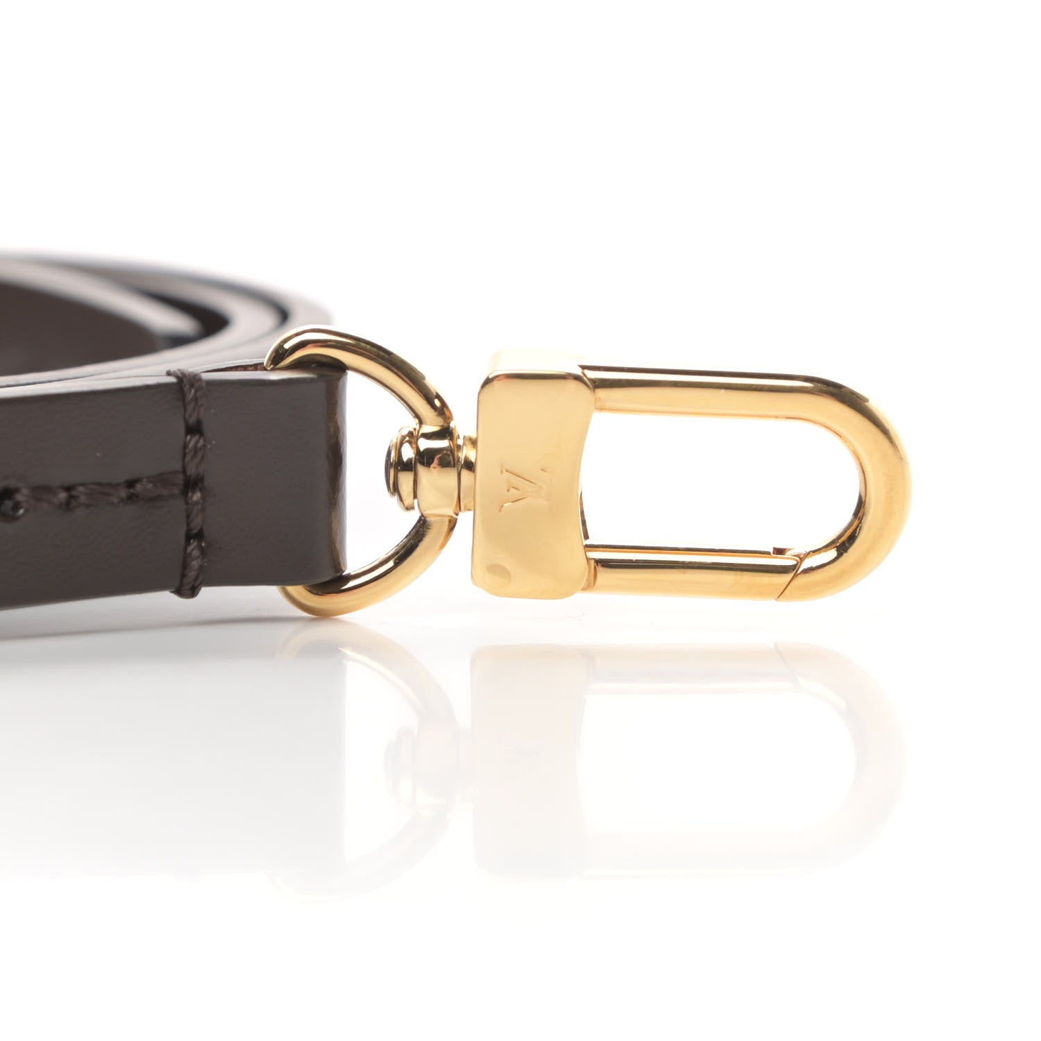 Louis Vuitton Calfskin 12mm Favorite Long Strap Brown 3 of 4