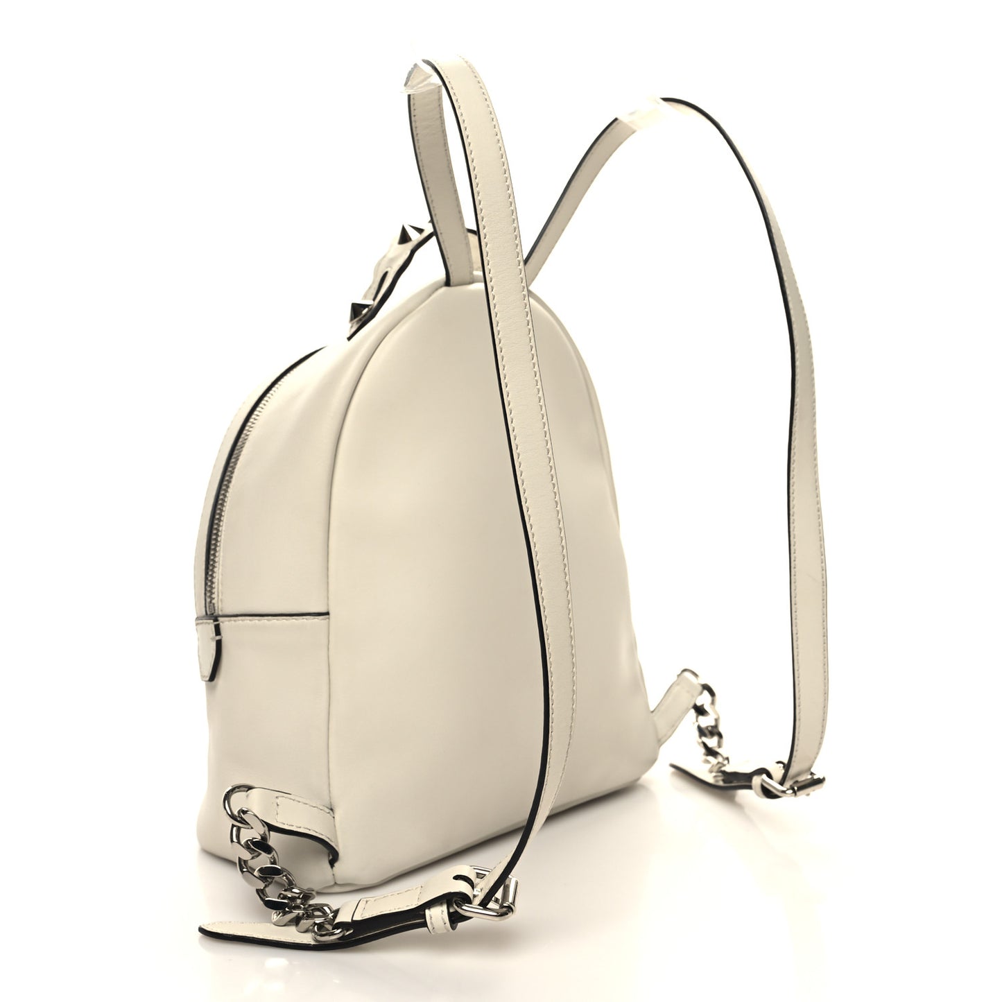 Vitello Dolce Flowerland Studded Mini Backpack White Ice Multicolor