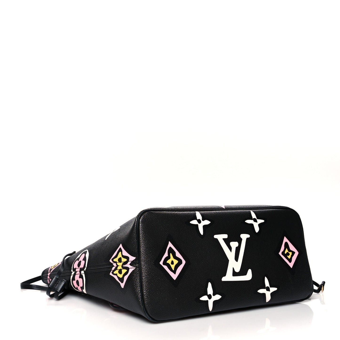Monogram Giant Wild At Heart Neverfull MM Black