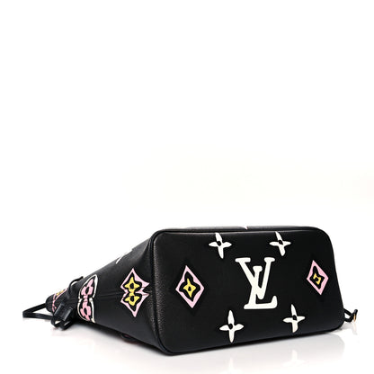 Louis Vuitton Monogram Giant Wild At Heart Neverfull MM Black 5 of 11