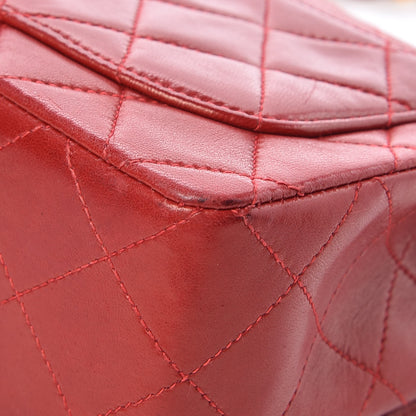 Chanel Lambskin Quilted Mini Square Flap Red 13 of 16