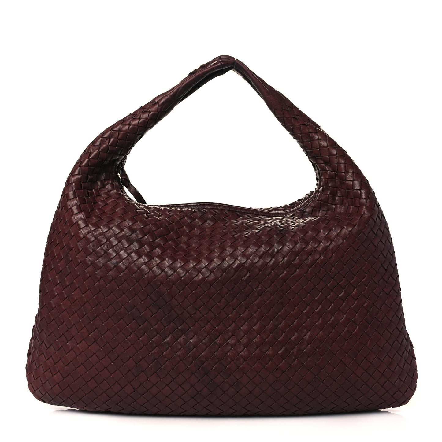 Intagli Intrecciato Large Veneta Hobo Dark Red