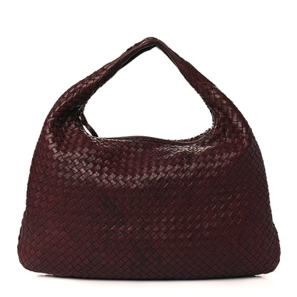 Bottega Veneta Intagli Intrecciato Large Veneta Hobo Dark Red 1 of 10