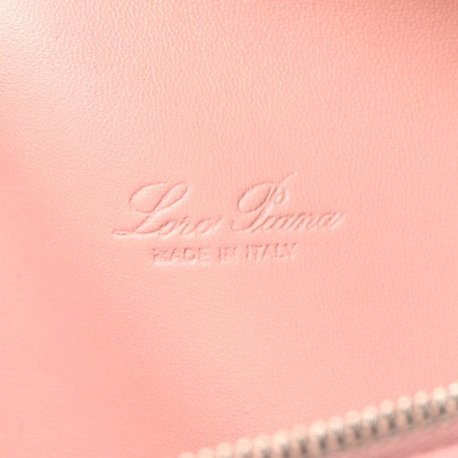 Loro Piana Grained Calfskin L19 Extra Pocket Pouch Rosa 6 of 9