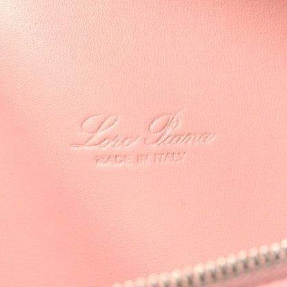Loro Piana Grained Calfskin L19 Extra Pocket Pouch Rosa 6 of 9
