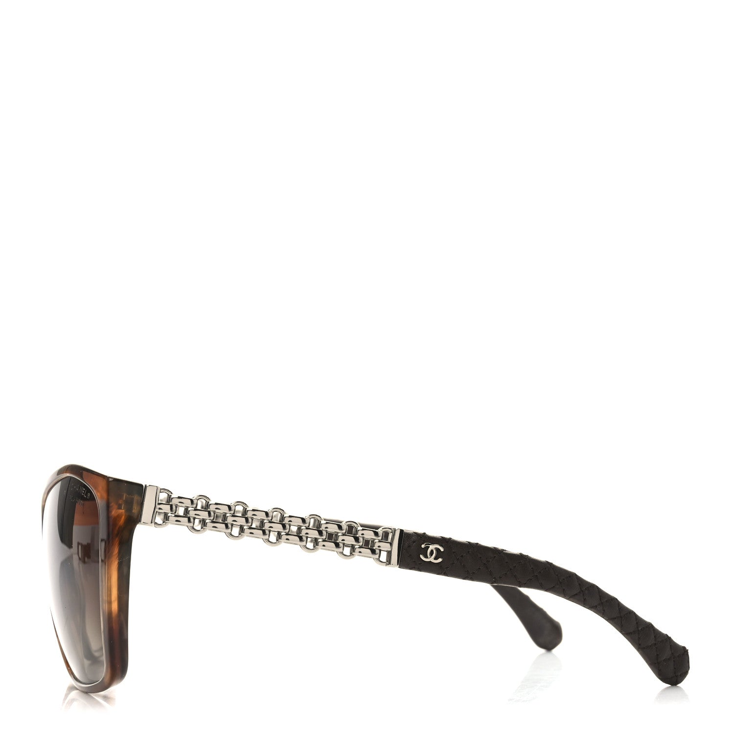 Chanel Lambskin Quilted Reissue Polarized Sunglasses 5327-Q Brown 3 of 6