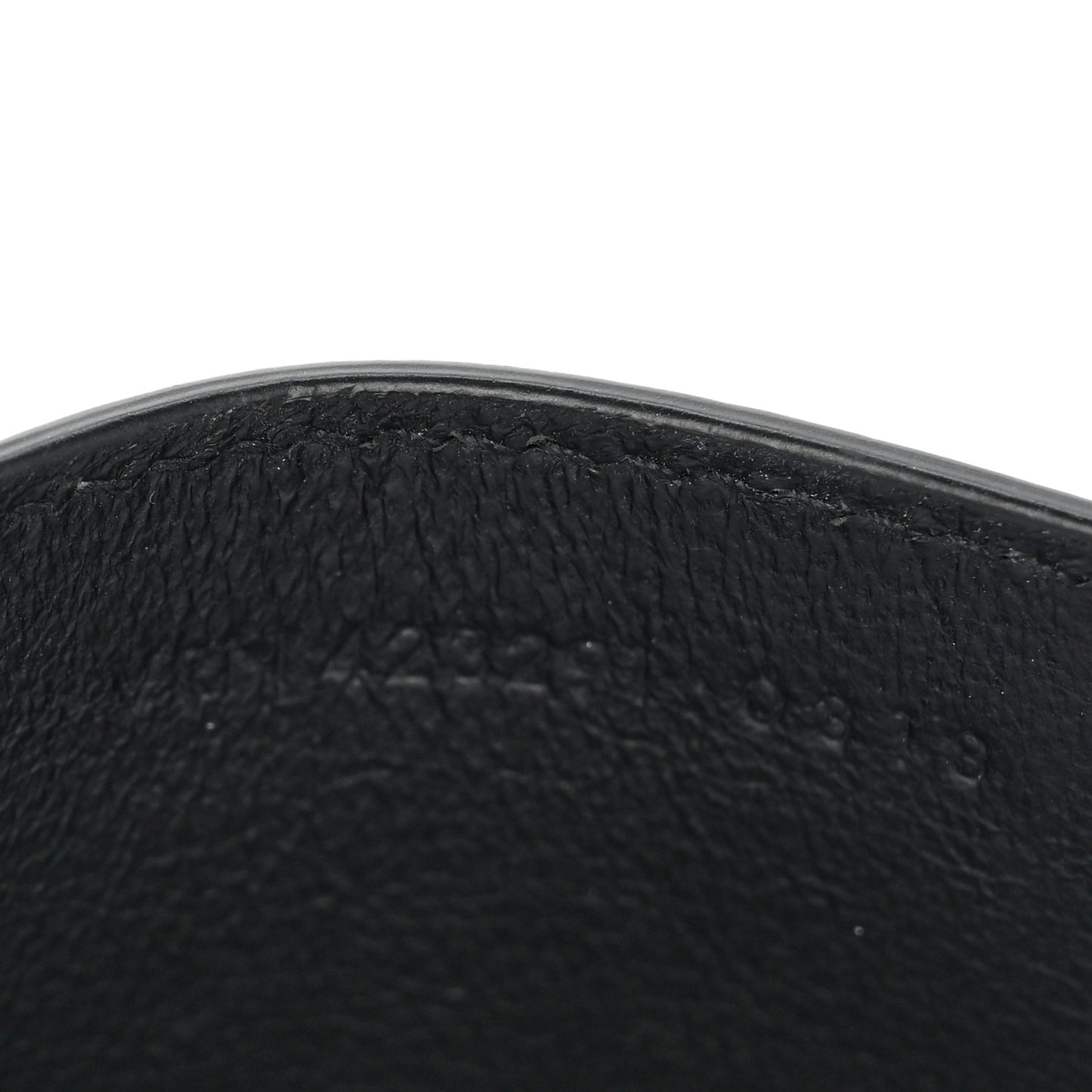Grain De Poudre Matelasse Chevron Monogram Credit Card Case Black