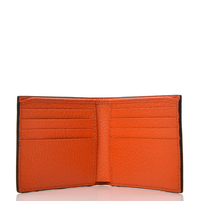Gucci Grained Cinghiale Web Bi-Fold Wallet Orange 11 of 12