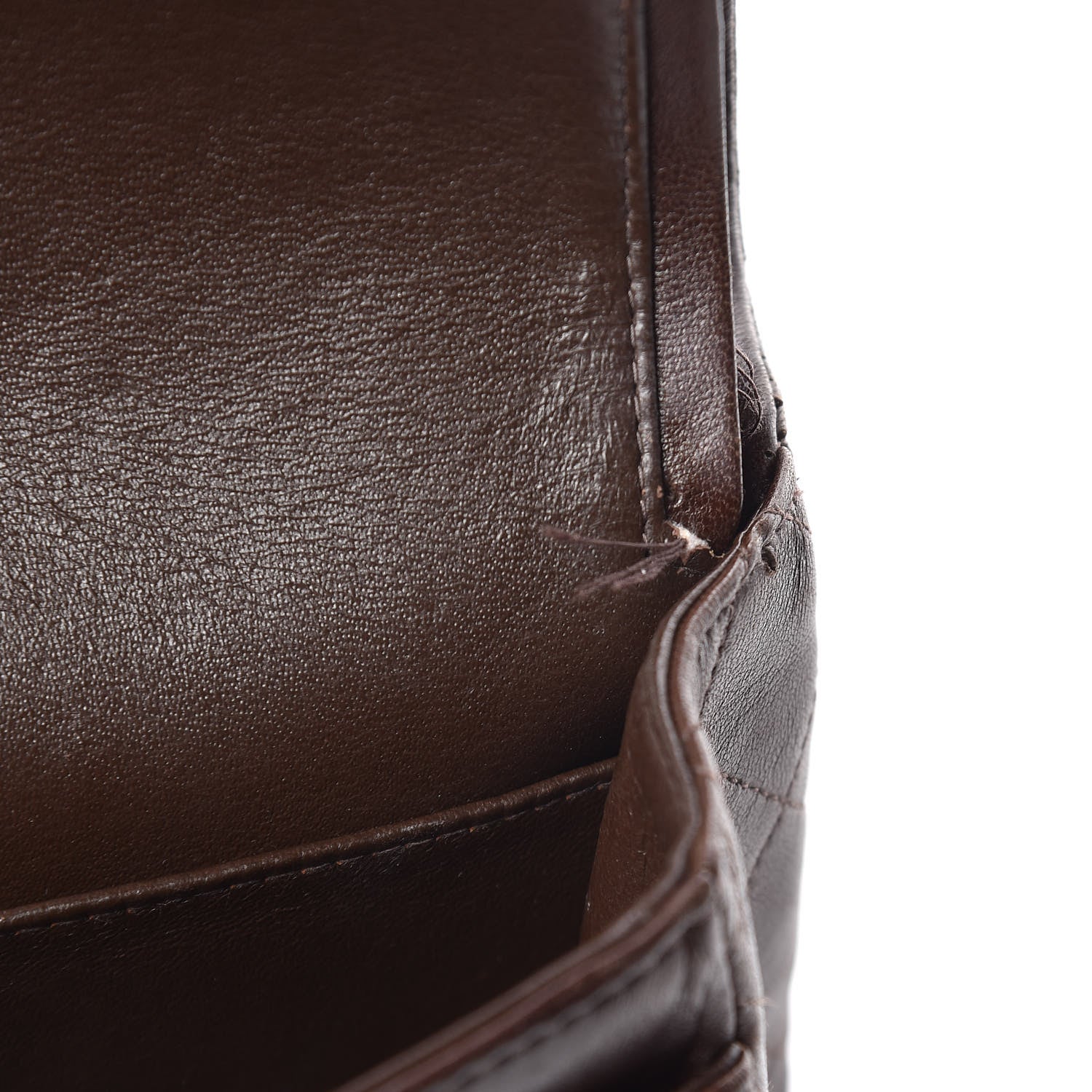 Chanel Lambskin Quilted Small Double Flap Brown 11 of 14