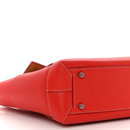 Bottega Veneta French Calfskin Maxi Intrecciato Medium Arco Red 8 of 10